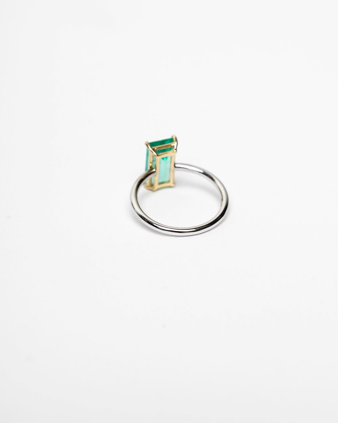 Emerald Pinkie Ring