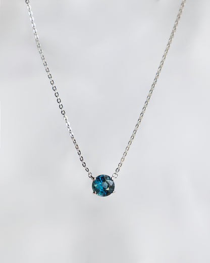 Signature Pendant with Diamond, Sapphire, Tourmaline or Ruby