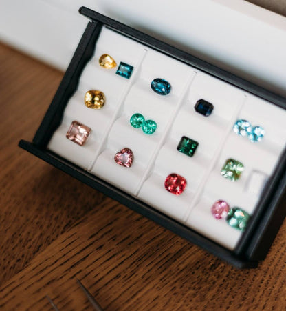 Signature Pendant with Diamond, Sapphire, Tourmaline or Ruby